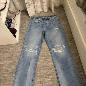 American Eagle Outfitters Light Blue Distressed Jeans